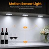 LightingWill 8 Pack USB Rechargeable Motion Sensor Puck Lights, Wireless