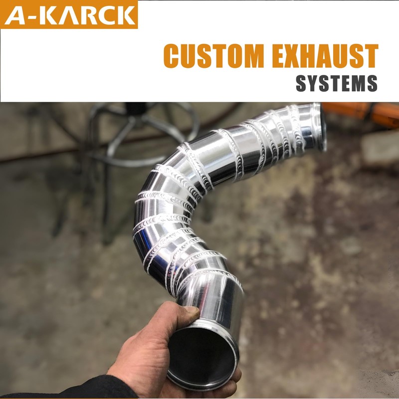 A-KARCK 304 Stainless Steel Pie Cuts, 3'' Exhaust Pipe with