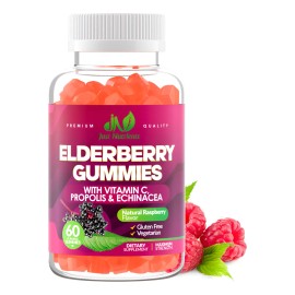 Just Nutrients Gomitas De Saúco Con Vitamina C Y Frambuesa