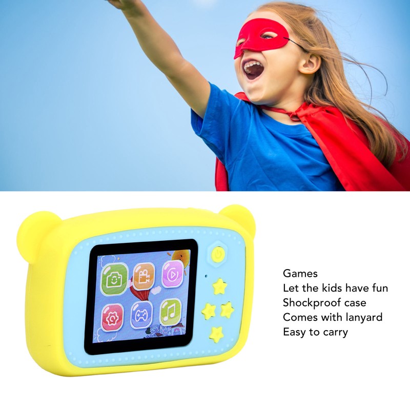 Kids Camera Children Portable Cute Cartoon Funny Digital Video Camera