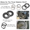 Sporthfish Thrust Washer Snap Ring Kit Compatible with Ford Super