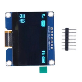7Pin 1.54in IPS Display Module SPD0301 Drive IC 128X64 SPI Interface Flexible IPS Display for Automation Machine 3.3V‑5V MRC129C Blue