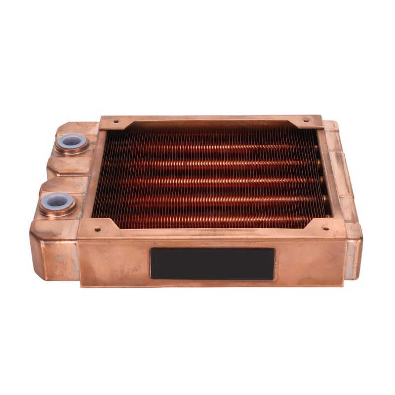 Water Cooling Radiator Red Copper 7mm Round Pipe G1/4 Thread