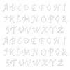 UNICRAFTALE 52pcs Stainless Steel Alphabet Charms Metal Cut A-Z Letter