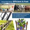 Fence Post Driver, 20LBS Fence Post Driver with Handle, 2.7