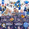 Space Party Tableware Set for 4 Years, Space Birthday Decoration,