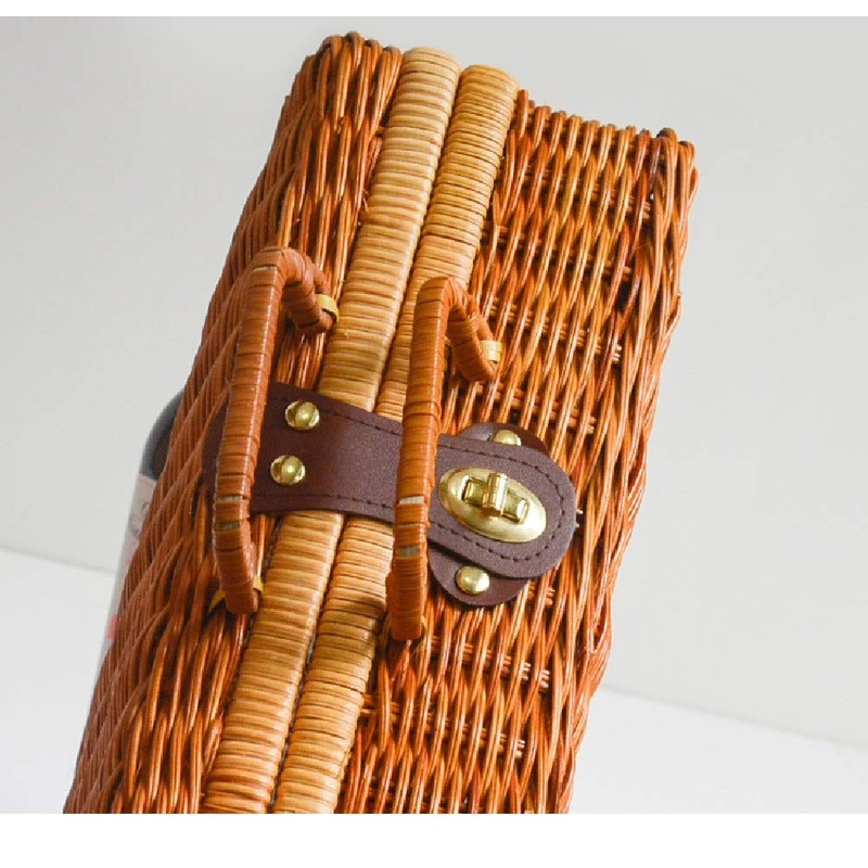 Myth Square: Picnic Basket, Hand Held Size, Lid Included, Travel,