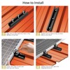 Anbte Solar Panel Bracket Kit, 6 Pcs 7.87 in Aluminium