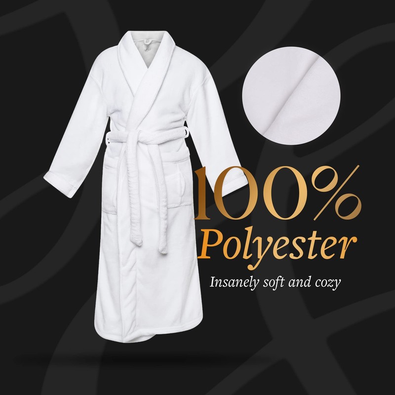 CHADSWORTH & HAIG Minx Plush Bathrobe - Plush Interior and
