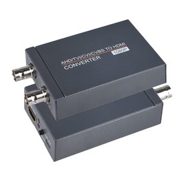 Groza TVI/CVI/AHD to HDMI Converter, Full HD 4K 720P/ 1080P/ 3MP/ 4MP/ 5MP/ 8MP BNC to HDMI Video Adapter, Convert TVI CVI AHD CVBS BNC Video Signal to HDMI for Monitor HDTV DVRs