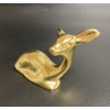Kaimed Brass Deer Yellow Gold Figurine Object Cute Animal Present
