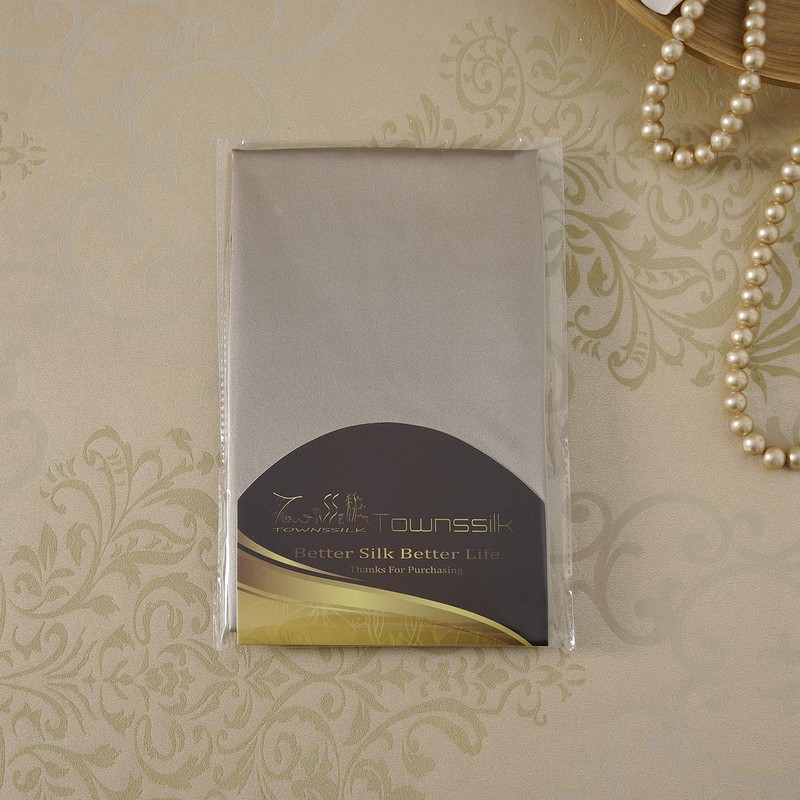townssilk Both Side 100% 19mm Silk Pillowcase Standard Size Pillow