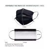 Unbranded 2000-PCS Black Protective 3 Layer Face Mask Respirator Disposable