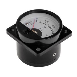 전화 유지 보수 F0T4용 SO-45 0-300V 아날로그 다이얼 패널 미터 전압계 게이지 Analog Dial Panel Meter Voltage Gauge for Phone Maintenance F0T4 SO-45 0-300V [01 Black]