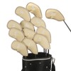 Golf Iron Head Cover Set of 12 Pieces, Thick Synthetic