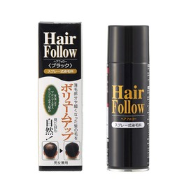 薄毛スプレー ヘアフォロー HairFollow ブラック 150g