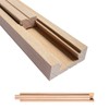 Wood Drawer Slides Classic Guide Center Mount Track 15.7 Inchs,