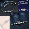 Pulseras Joyería Plata Pt950 Moissanita Regalo Para Mujer