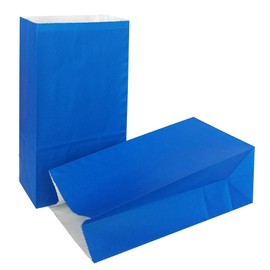 KEYYOOMY Small Paper Bags Royal Blue Party Goody Bags for Party (24 CT, 3.5 X 2.4 X 7.1 In)