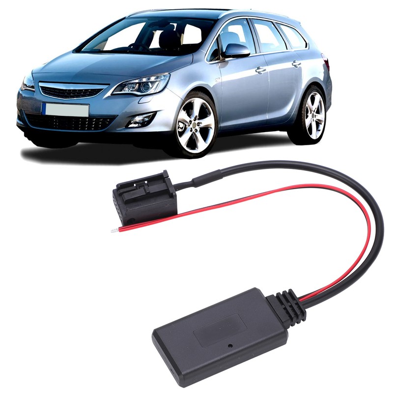23cm Bluetooth AUX IN Adapter Module 12Pin Wireless Black Replacement