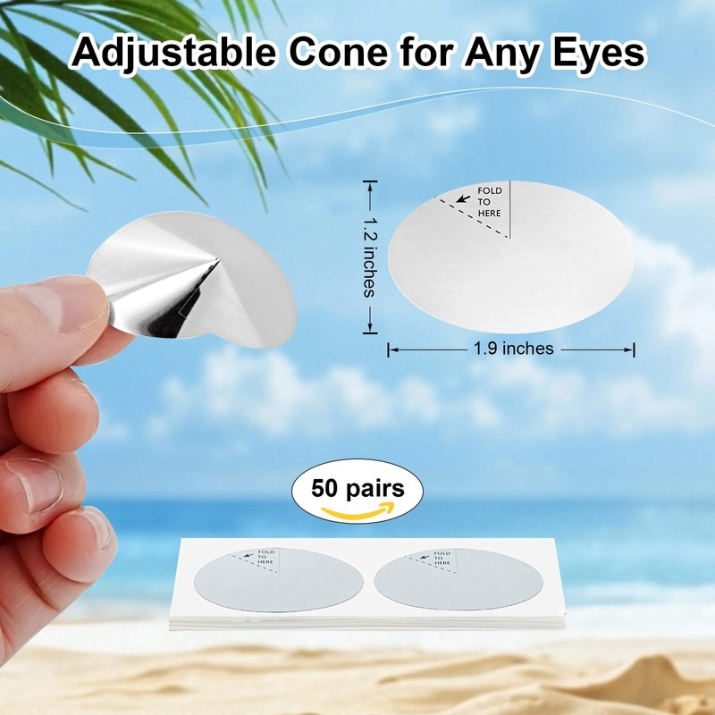 JOHUAHUA Tanning Bed Eye Protection - Eye Stickers for Tanning,