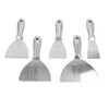 5PCS Putty Scrapers Stainless Steel Scraper Set Plaster Grout Putty