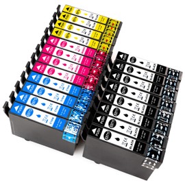 ESMONLINE Set of 20 Multipack Compatible Printer Cartridges to Replace Epson T0715 T0711 T0714 Suitable for Epson Stylus SX510W DX4000 D120 SX415 SX 515 BX300