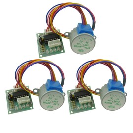Aihasd 3pcs DC 5V Stepper Motor Stepper Motor 28BYJ-48 ULN2003 + 3pcs ULN2003 Driver Board for Arduino