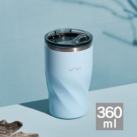 Doshisha SINCERE Tumbler, 12.2 fl oz (360 ml), Vacuum Insulated, Hot or Cold Insulated, Includes Lid, Stainless Steel, Powder Blue