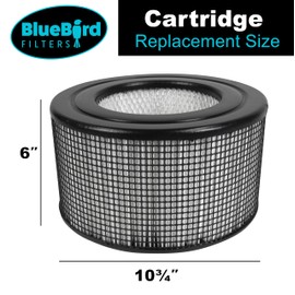 BlueBird Filters Replacement HEPA Filter & Carbon Pre Filter Kit For Honeywell 10500 (EV-10) 17000 17000-S 17005 OEM Part Number 20500 (1 HEPA + 1 Carbon Pre-Filter)