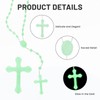 50 Pcs Glow in the Dark Rosary Beads, 17 Inch