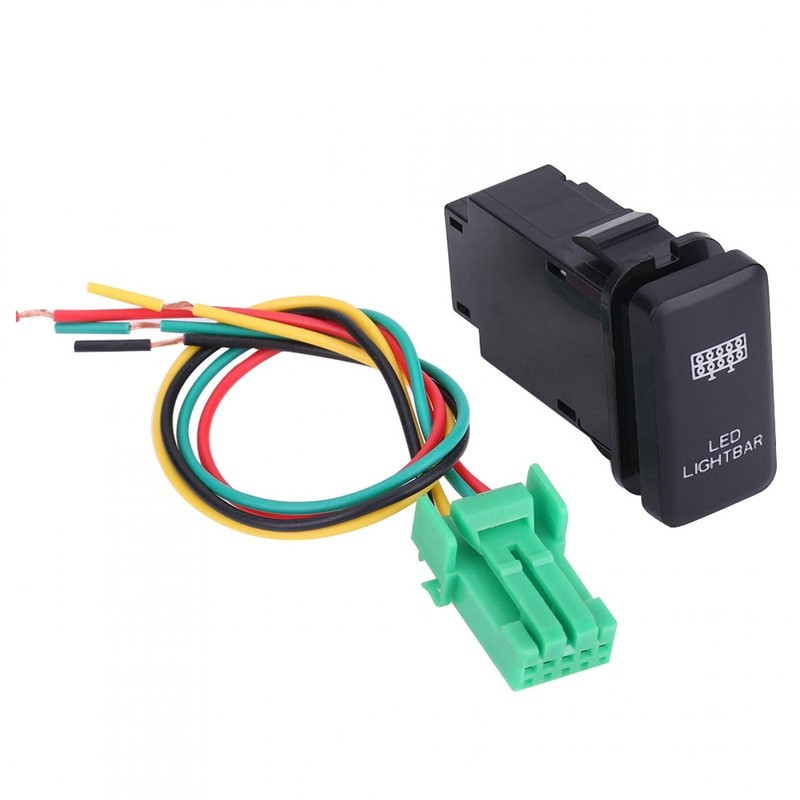 Qiilu Automatic Car Rocker Switch 12 V Blue LED for