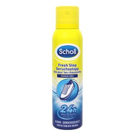 Scholl Scholl Fresh Step Geruchsstopp Schuhspray, mildes Fußdeo mit lang anhaltender Wirkung gegen unangenehme Gerüche, frische Schuhe, (1 x 150 ml)