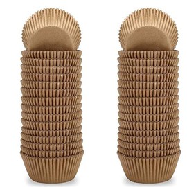 SYGELER 100pcs Cupcake Wrapper Liners for Baking, Natural Muffin Liners, Unbleached Parchment Paper, Greaseproof Cupcake Liners for Party, Wedding, Birthday, Christmas