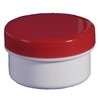 10 Cream Pots with Lid Screw Cap 6 ml Red + 1 Transparent