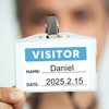 Visitor Pass Stickers – 300 Writable Name Tag Labels, 2