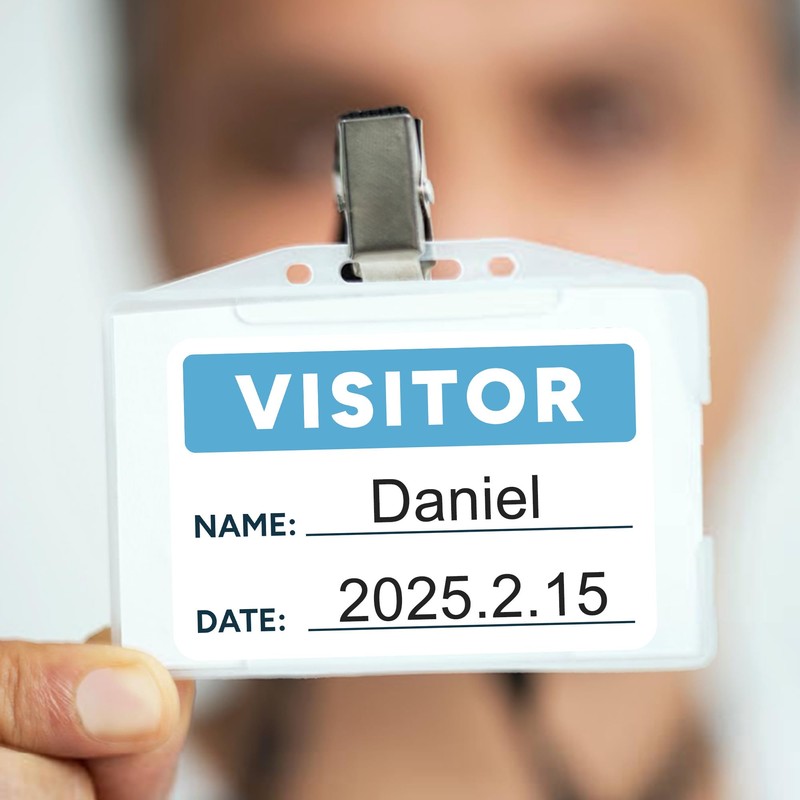 Visitor Pass Stickers – 300 Writable Name Tag Labels, 2