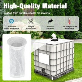 Udbrud Pack of 3 IBC Lid Filter, Replacement Filter Nylon Filter IBC Filter IBC Container Filter Fine Filtration Washable IBC Tank Accessories for IBC Rainwater Tank Aquariums