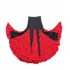 flamifeel Flamenco Dance Skirt Black with Red Dots Black Season