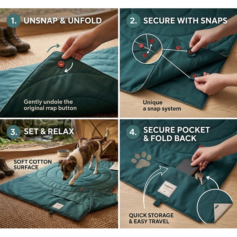 Waterproof Dog Blanket for Resting – Foldable 95 x 65