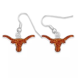 From the Heart 43345 Texas Glitter Logo Earrings