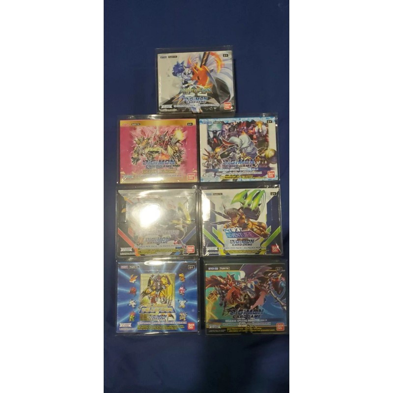 5pc Digimon Card TCG BT-17 Secret Crisis Booster Box Protector