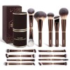 MAANGE Set de Brochas de Maquillaje Profesional con Estuche 13PCS