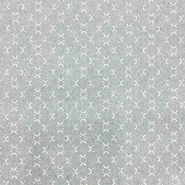 Recycled Twill Fabric by the Metre Recycled Jeans 98% Recycled Cotton 2% Other Fibres (72% GRS) - Width 280cm - Choice of Length 50 in 50cm - Geometric Caney - White Grey