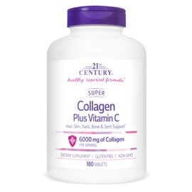 21st Century Super Collagen Plus C - 180 ct, Pack of 3