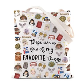 ENSIANTH Goblin King Inspired Gift Feminist Gift Door Knocke Movie Inspired Tote Bag Ello Worm Gift Sarah And Jareth Merch (power thing bag)