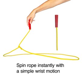 Western Stage Props Children’s Cowboy Kiddie Trick Rope Lasso Pre-Tied | Ages 4-10 |Gold|