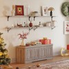 DINZI LVJ Shoe Bench, Entryway Storage Bench with Doors, Cushion,