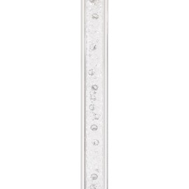 Vetrina Stem Toasting Flute, Sophisticated Crystal Glassware for Champagne, Cocktails, Special Celebrations and Everyday Events, Silver, Set of 6