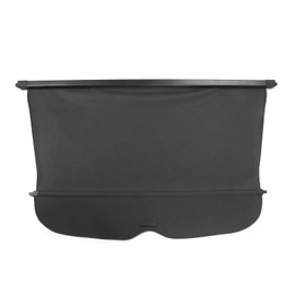 IKON MOTORSPORTS, Cargo Cover Compatible with 2019-2025 Honda Passport All Models, OEM Style PVC & Aluminum Rod Black Security Rear Trunk Cover Security Retractable Shield